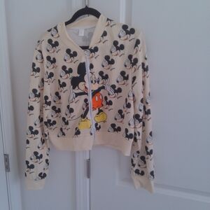 Mickey Mouse Cream Zip-Up Jacket